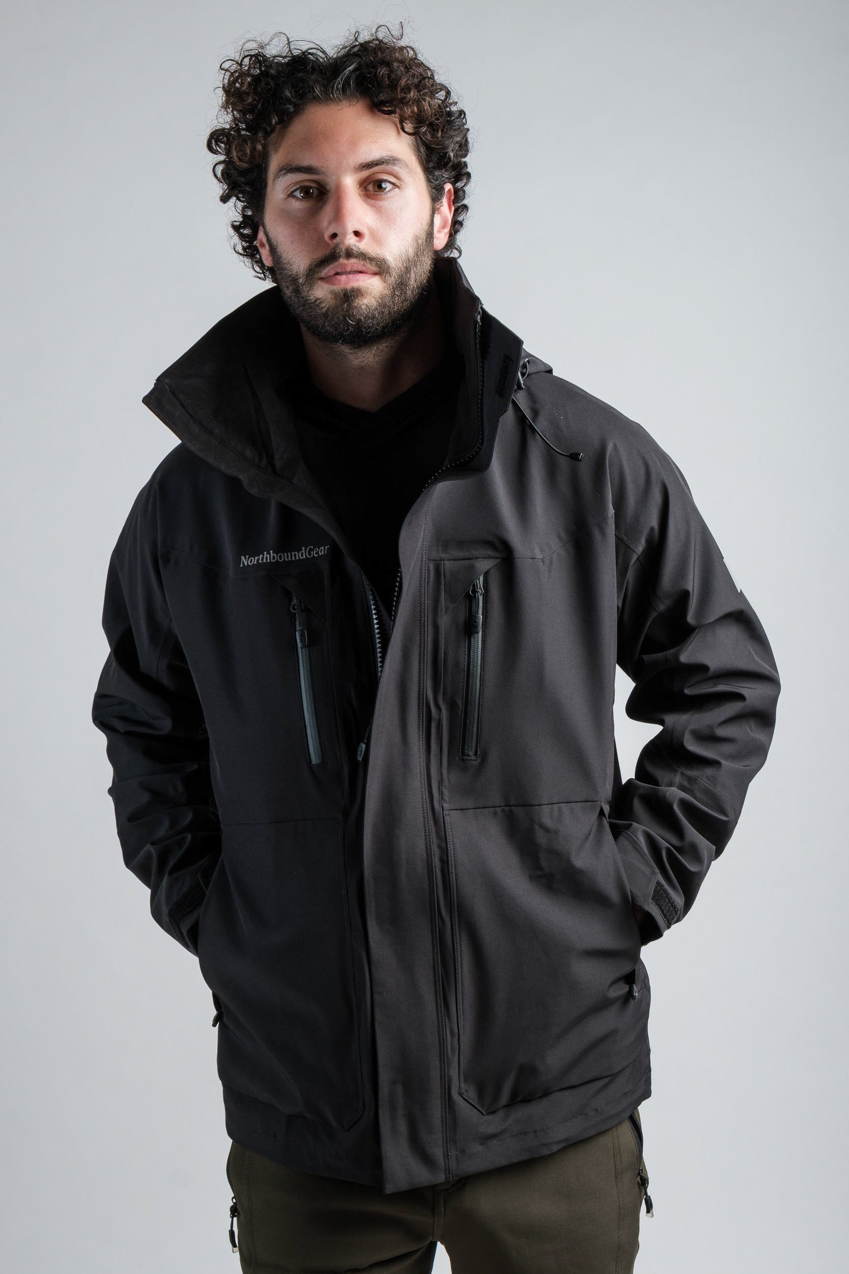 Northbound Gear DryShield womens waterproof field jacket black
