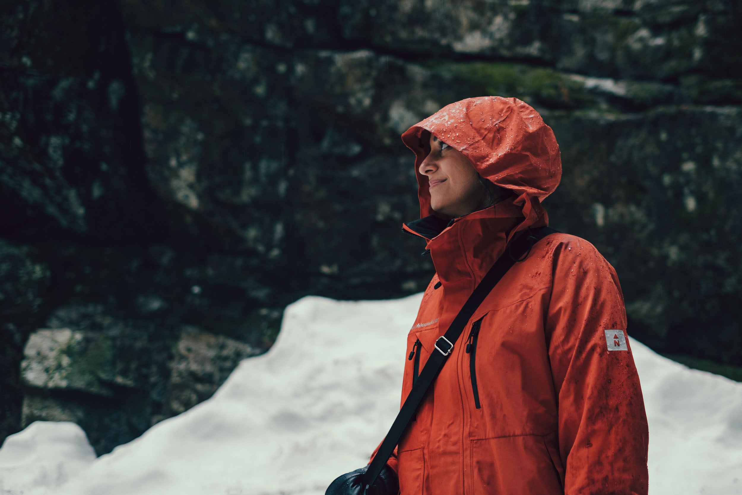 Women wearing Northbound Gear waterproof jacket