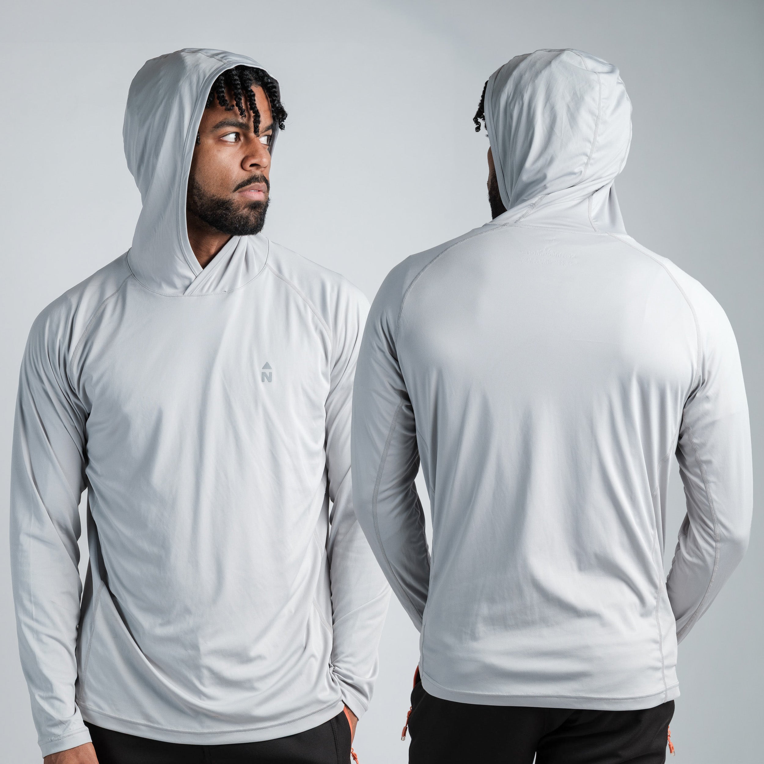 UPF 50 Sommer Kühl-Kapuzenpullover - bereit für Logo (Exemplar)