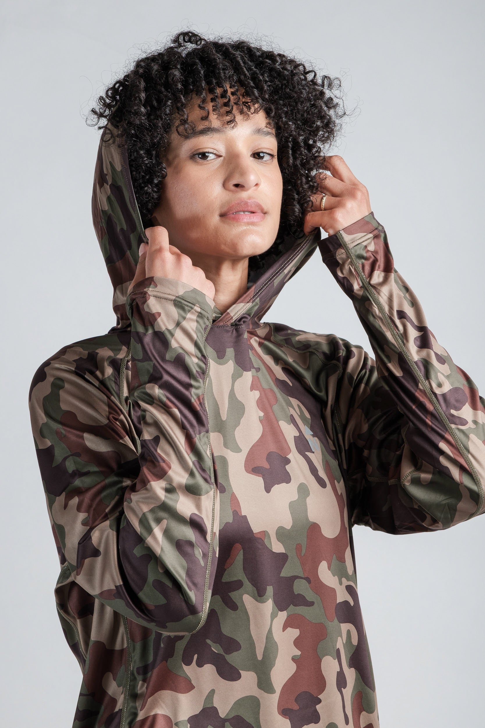 Northbound Gear camo womens UPF 50 summer cooling hoodie gear