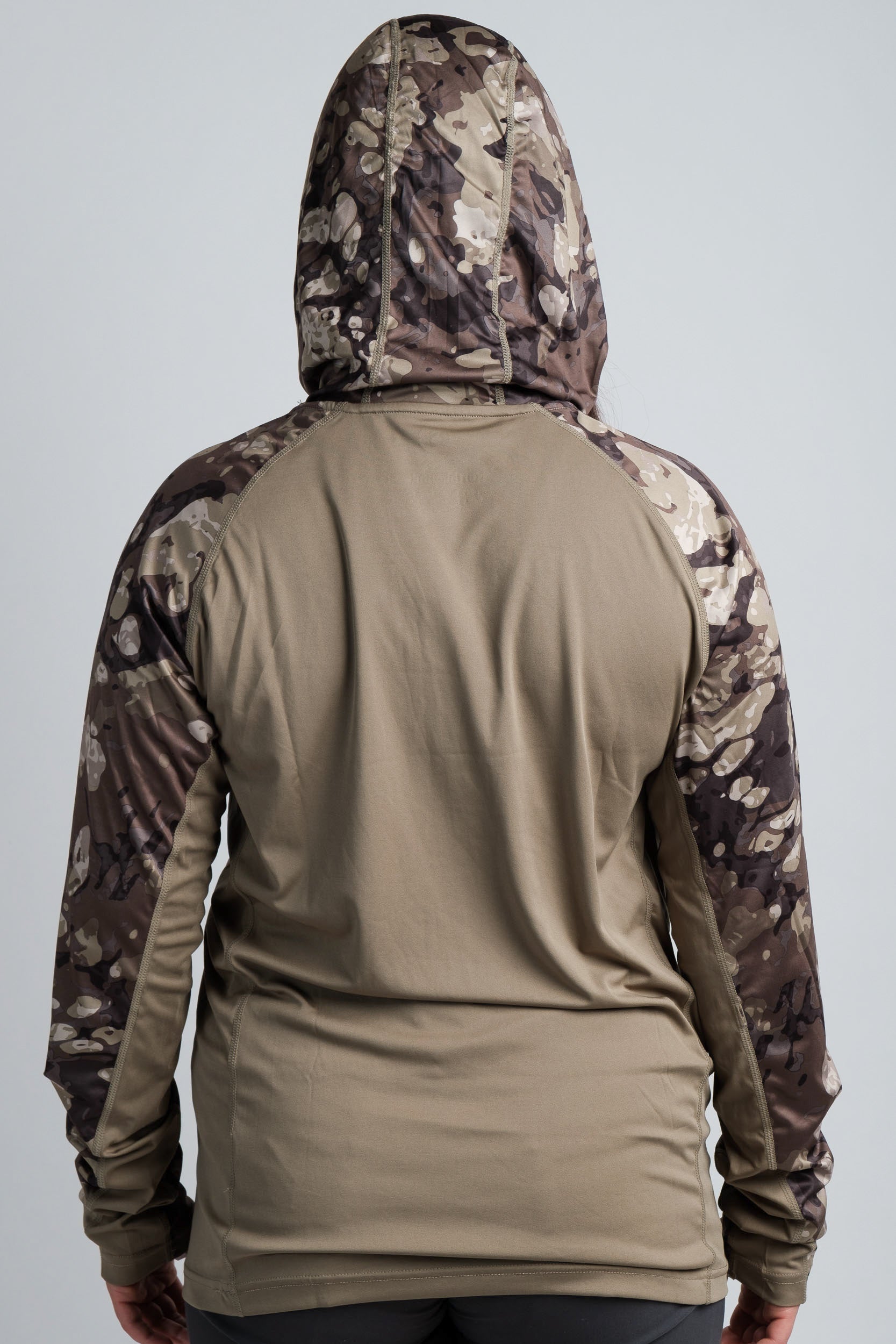 Northbound Gear UPF 50 womens summer cooling hoodie camo olive