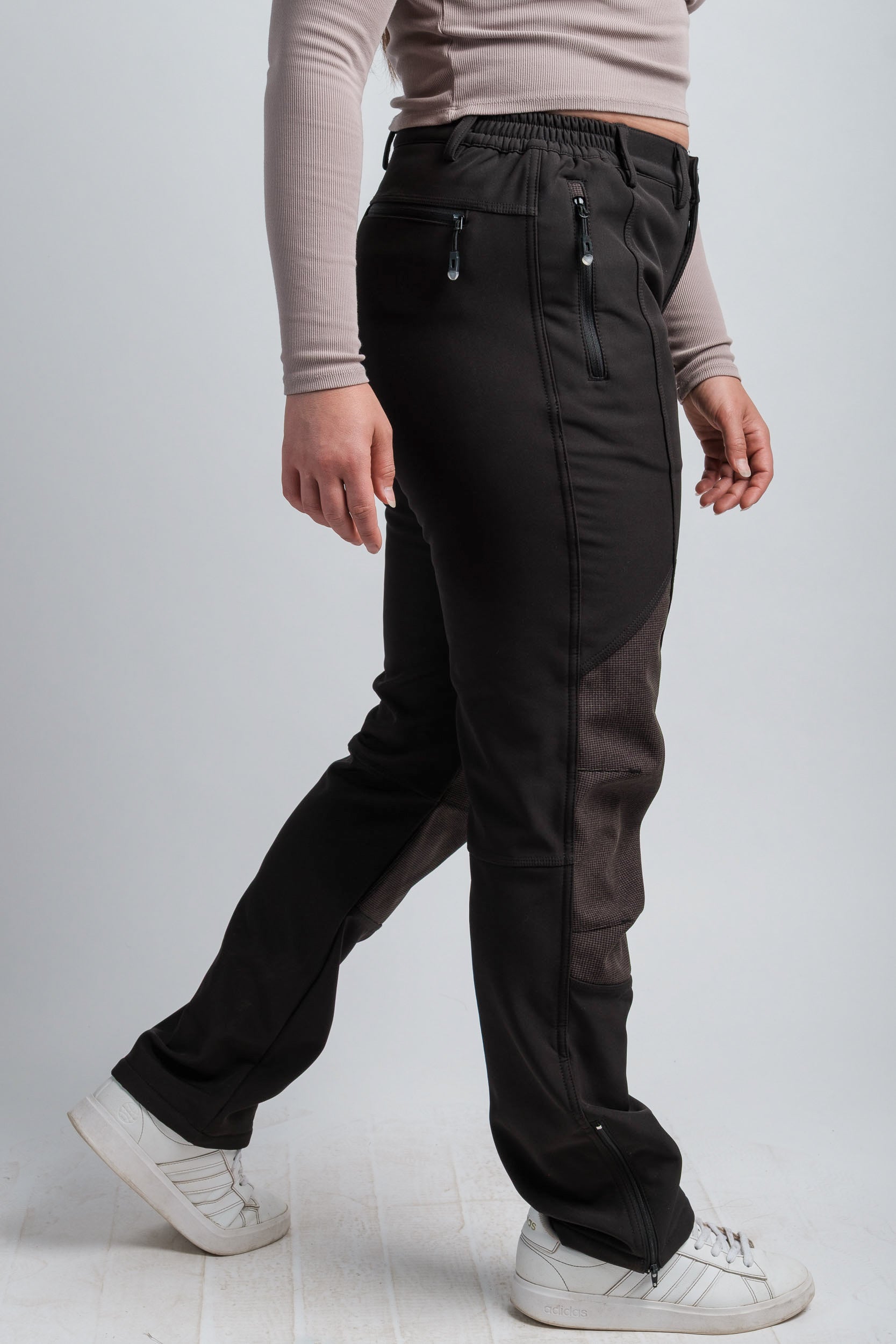 Northbound Gear PRO "Adventure" Pants V2, women's high waist, water resistant, black.