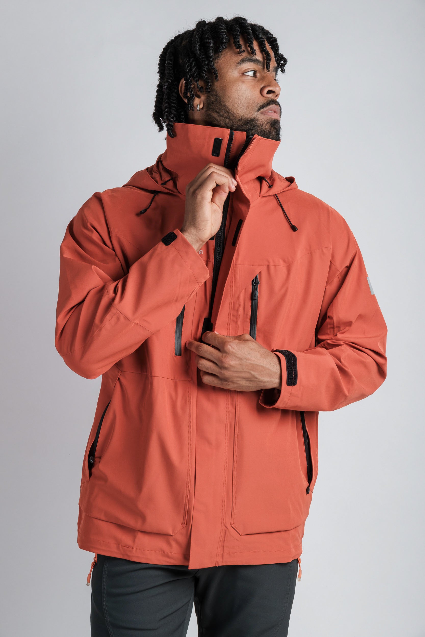 Northbound Gear DryShield orange waterproof field jacket