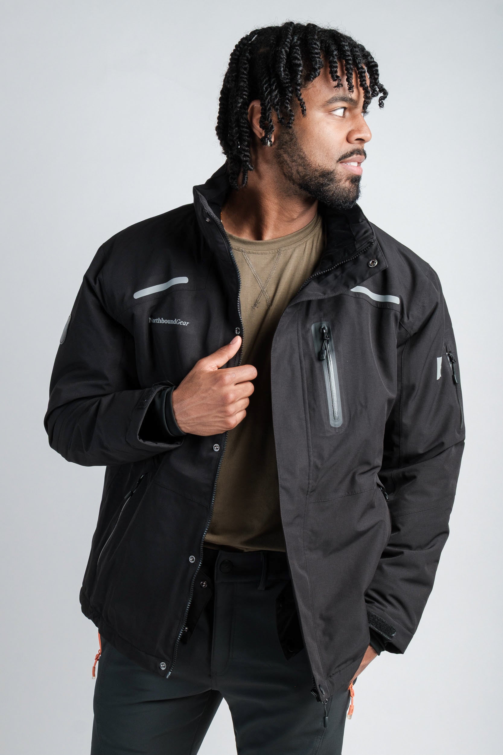 Northbound Gear mens Apex waterproof jacket for outdoor use